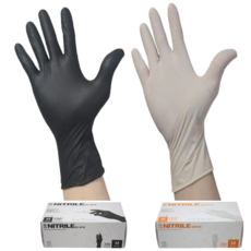 리스코 식품용 니트릴장갑 라텍스 요리용 두꺼운 파우더프리 청소용 200매, 블랙, S, 1개 블랙, S, 1개