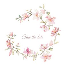 의류 전사지 핑크 꽃 플라워 화관 열패치 리폼 패치, 1개, 22.6cm