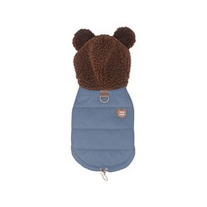강아지패딩 조끼 곰돌이 강아지옷 강아지겨울옷 애견의류, 1개, 블루