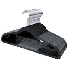 MF매직하우스 알라딘 매직 논슬립 옷걸이, 블랙(그레이), 100개