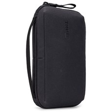 Thule Aion 여행 정리함 - 투인원 파우치에는 여행용 지갑과 전자 제품 가방 포함 - RFID 차단 지퍼 파우치 - 정리할 수 있는 내부 포켓 - 100% 재활용 왁스, 블랙