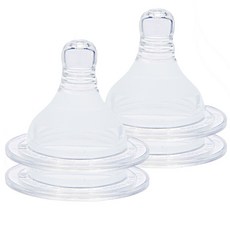 플로라(plora) 프리미엄 유두실감 젖꼭지-4개입 젖꼭지, 중간단계(3~6개월), 4개