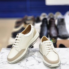 남성 3cm 아이보리 초경량 무중창 캐주얼 스니커즈 3MQ554 688577