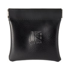 Keephifi KBEAR BP01 이어폰 보관 가방 헤드폰 액세서리 이어버드 가죽 케이스, 블랙, 1개