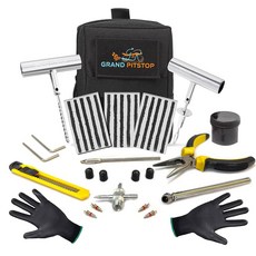 그랜드 핏스탑 볼더 도구 소형 대형 보관 수리 키트 파우치가 포함된 범용 타이어, Strip Kit Bag, Strip Kit Bag 15 Strips