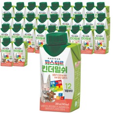 파스퇴르 킨더밀쉬 액상분유 1단계 200ml, 54개