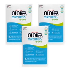 일동후디스 하이뮨 면역케어 프로틴밸런스 스틱, 190g, 3개