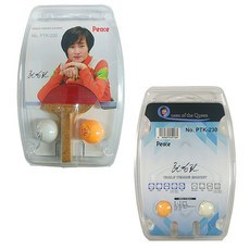 피스 펜홀더 PTK-230 탁구채 탁구공 세트