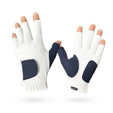 남성용 양손 핑거프리 골프장갑 레인그립 우중라운딩 햇빛차단, 1세트