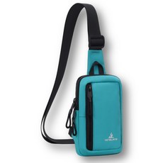 에픽스 남성 여성 핸드폰 가방 방수 미니 크로스백 슬링백 여행용 힙색 초등 멀티백, 스카이, 1개