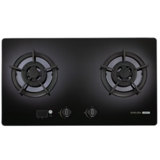 SAKURA櫻花 G2527G 雙口檯面爐，簡約時尚，雙口設計，易於清潔，安全熄火, 天然氣