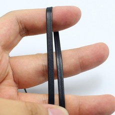 皮繩子材料 寬6毫米白色 長2米, 1個, 寬3毫米黑色 不是背包帶 ,長2米