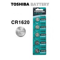 [일반우편발송] 도시바 CR1620 리튬건전지 3V 코인배터리, 1개, 5개입