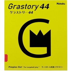 니타쿠(Nittaku) 탁구 라지 볼용 고무 글래스토리 44 라지용 레드(20) 특후 NR8596, 1개