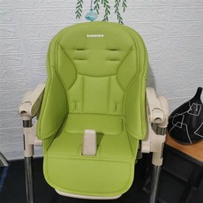【A 優選】貝能餐椅原廠坐墊h580防水pu寶寶皮套夏座墊配件安全帶, 陽光綠PU皮（原廠直銷）防水防污