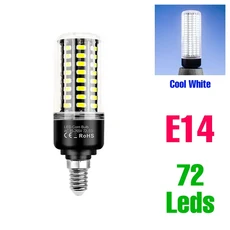 30W LED 콘 전구 E27/E26 실내 220V 천장 램프 E14 스포트라이트 가정용 조명 무플리커, 34 E14 10W Cool White, 1개