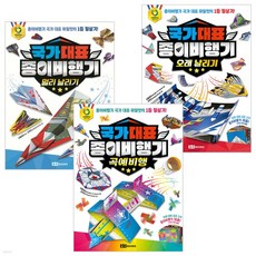 로이북스 국가 대표 종이비행기(오래 날리기 + 멀리 날리기 + 곡예비행)3권세트, 없음