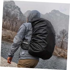 레인커버 장마준비 등산가방커버, 블루 S(35L)