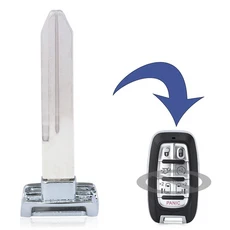 KEYECU Rmote 키 블레이드 전용 크라이슬러 그랜드 보이저 300C 퍼시피카 닷지 램 챌린저 충전기 다트 지, 02 C Blade, 01 1 Blade