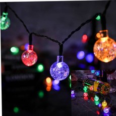 감성전구 태양광 LED 100구 스노우볼 가랜드 전구 컬러믹스 파티 10m 79000EA 1EA, 본상품