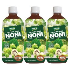 프루티아 NFC 착즙 노니주스 원액 100%, 3개, 1L