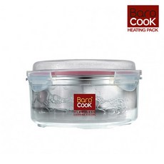 바로쿡 원형 발열 용기 900ml 발열팩 1개 포함
