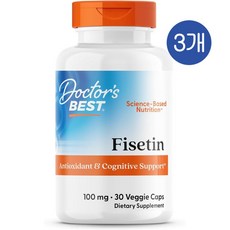 닥터스베스트 피세틴 100mg 캡슐 Doctor's Best Fisetin with Novusetin, 3개, 30정