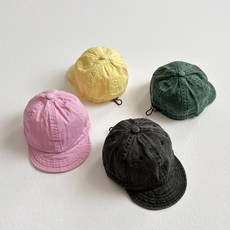 여유로미 코튼베이직 워싱캡 모자 비비드아이 봄 어린이모자 유아모자여아 어린이버킷햇
