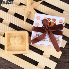 貓頭鷹造型香皂小禮盒，婚禮小物首選，獨立包裝，現貨速發，特價每盒8元，經濟實惠。, 1個