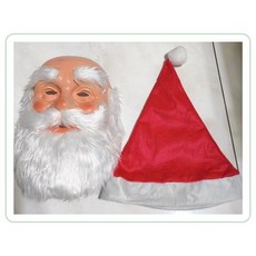 銅板屋 現貨實拍 聖誕老人面具 耶誕節 萬聖節 主題 化妝舞會 表演 動物 搞笑 遊行 生日 聖誕老公公 派對, 半臉面具款