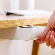 부착식 서랍 필기구서랍 책상보조서랍 책상밑수납