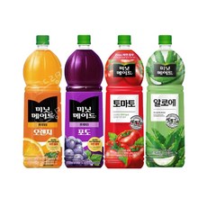 [마시자몰] 미닛메이드 오렌지+ 포도 + 토마토 +알로에, 4개, 1.5L