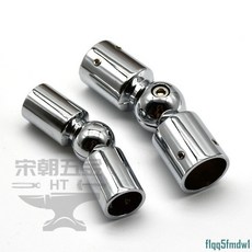 萬向鏈接桿 淋浴房 不銹鋼圓管 彎頭法蘭座接頭 玻璃門 三通吊夾 25圓管 萬向連接件, 1個, 【鋅合金】19mm