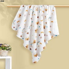 DFMEI 新生兒包單a類純棉薄款包巾產房嬰兒用品襁褓裹巾寶寶包被, 薄款純棉包單  愛河馬