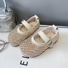 여아 여름 샌들 공주 스타일 물방울 장식