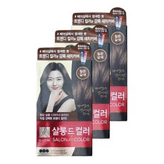 엘지 엘라스틴 염색약 살롱드컬러 짙은갈색 3개
