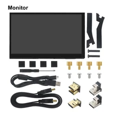 7인치 휴대용 디스플레이 IPS LCD 용량 성 스크린 1024x600 모니터 라스베리 파이 5 4B 노트북 PC 옵션 스, 01 빠른  Mainland, 01 Without Speaker
