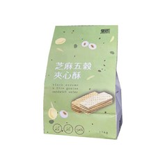 東和 濃郁夾心酥 (3種口味) 純素可食用 無蛋奶素, 1個, 芝麻五穀