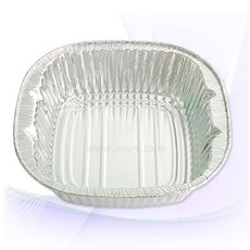 100개-한강라면용기 인덕션전용 은박라면냄비 사각냄비 뽀글이용기 라면타임 전용은박냄비 일회용라면용기, 1박스, 100개