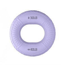 실리콘 악력 링 손가락 피로 회복 운동기구 스트레스 해소, 1개, 보라색