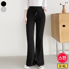 바비팩토리 여성용 숏/롱 스판 부츠컷 트레이닝 바지 기모/일반 선택! 빅사이즈까지