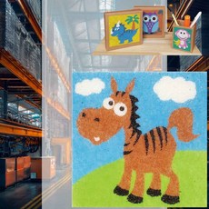 데코샌드 액자만들기 조랑말 모래그림 미술활동 인지발달 데코페이퍼 돌봄늘봄 샌드드로잉