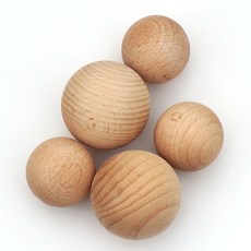 밤나무 원목 공예 장식용 나무 구슬, 10개, 너도밤나무 4.5cm