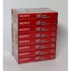 SON8C90HFL 오디오 카세트 고밀도/일반 바이어스 90분(45 x 2) 8개/팩