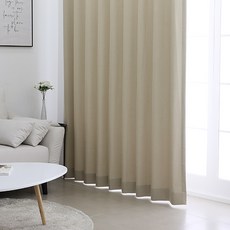 POGnAn DRESSY 遮光窗簾 穿孔式, 米色