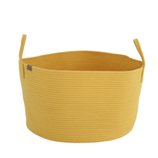 쏠리또 대형 장난감바구니 코튼 인형정리함, 옐로우