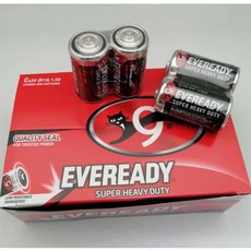 【整盒】EVEREADY永備 碳鋅電池 1.5V 1號D 2號C 9V 3號AA 4號AAA, 1個, 4號40顆/1盒