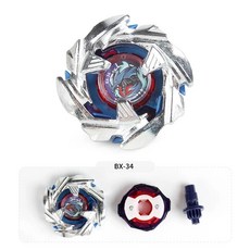 스피닝 토이 메탈 배틀 파이팅 탑런처, 색상: 5. BX-34