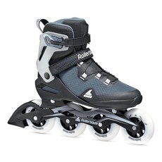 Rollerblade Macroblade 90 남성용 성인 피트니스 인라인 스케이트 오리온 블루/스파이시 오렌지 퍼포먼스 스케이트 164509