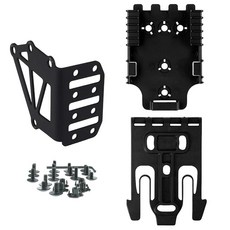 Qls 키트 시스템이 있는 지혈대 홀더 빠른 잠금 드롭 플렉스 어댑터/미드 라이드 범용 벨트 루프 드롭 레그 플랫폼 폴리머 레그 슈라우드 부착 전술 연장 홀스터 (왼쪽), 01 Tan B, 1개